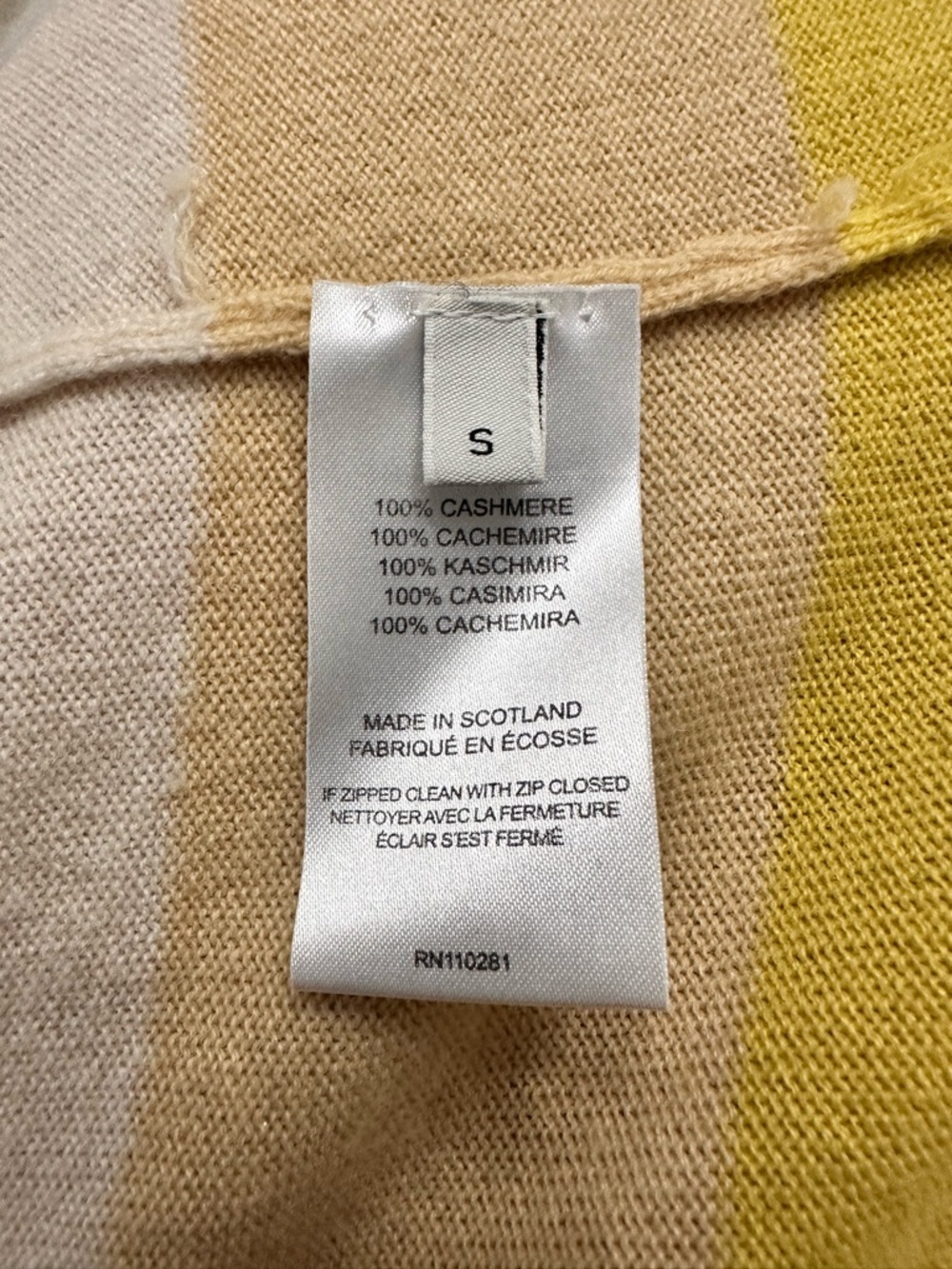Pringle of Scotland X CSM Fashion Course Collab Cashmere Cardigan SZ S Luxury - Picture 3 of 7